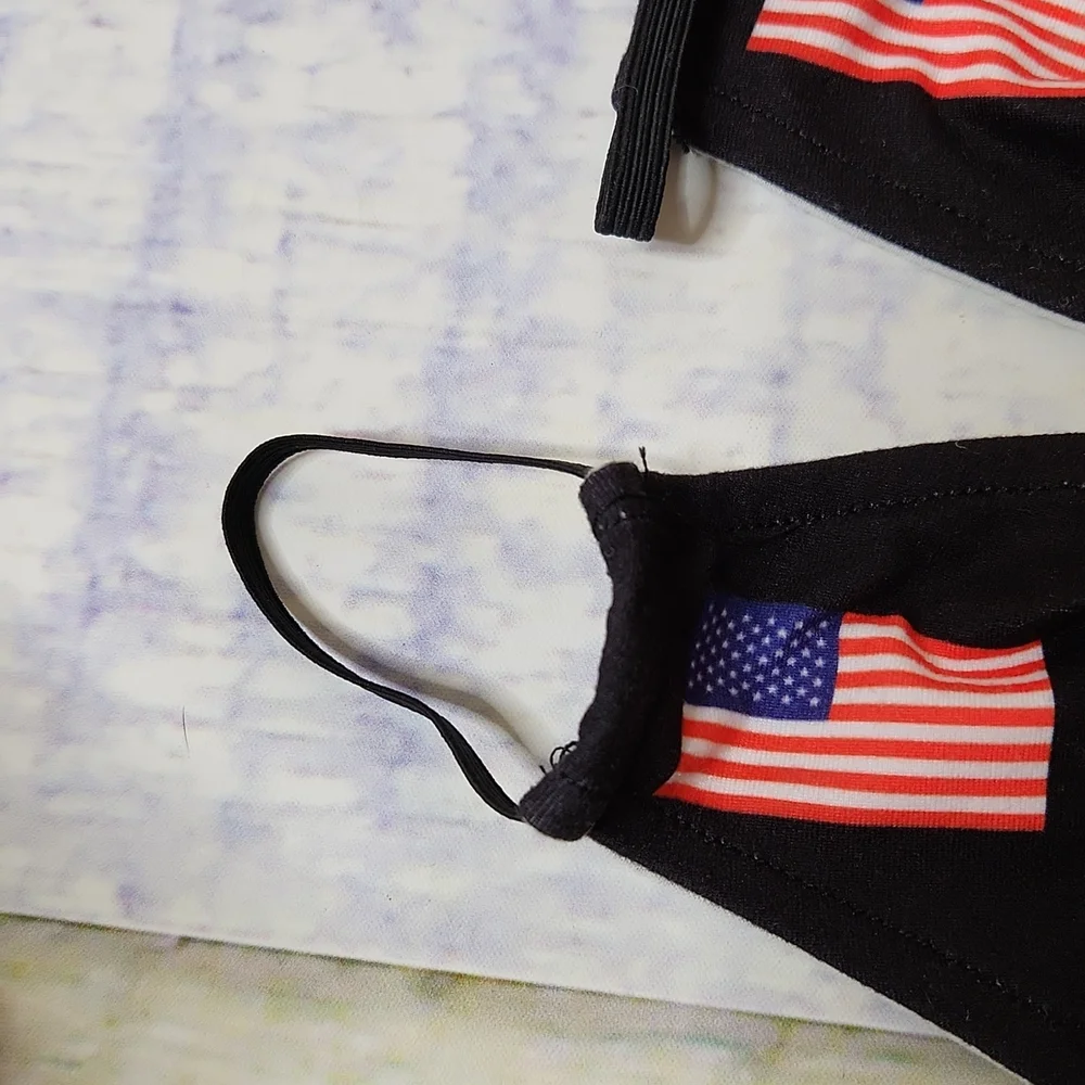 Kid's American Flag Face Masks